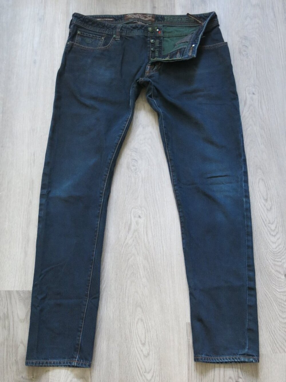 Jacob Cohen J688 Button Fly 100% Cotton Slim Tailored Fit Denim Jeans - Size 38